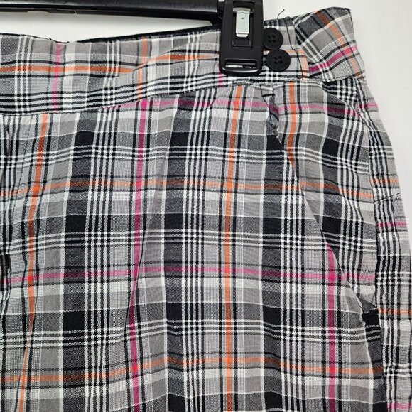 The North Face Liliput 100% Cotton Plaid Bermuda Short 14 Long - Picture 2 of 9